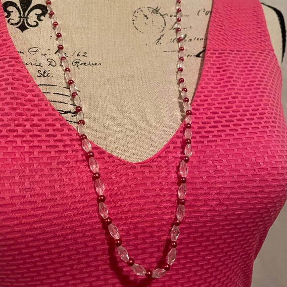 Champagne Long Beaded Necklace - Picture 4 of 8